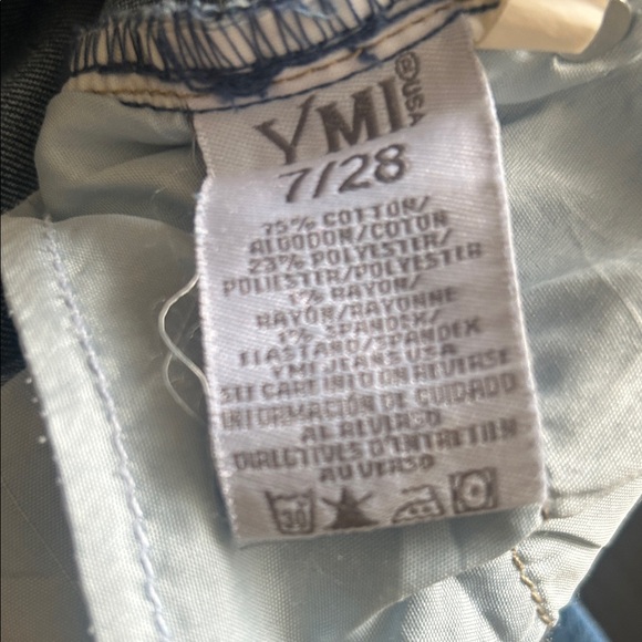 YMI Blue Flare Jeans with Distressed Details - Picture 6 of 6